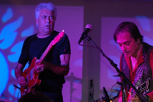 George Kooymans and Frank Carillo at Razzoo- Uden during Frank Carillo Holland 2009 tour Photo copyright Casper Roos